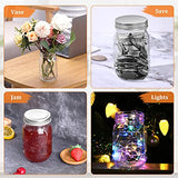 6 Paquets Bocaux en Verre Avec Couvercles, Mason Jars 450ml Bocaux de Stockage de Nourriture Pour Conserve Confiture,Yaourts de Miel Haricots Avec des Couvercles de Rechange 18pcs