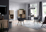 Kave Home - Table de Salle à Manger Burano rectangulaire 180 x 90 cm en Verre trempé avec Pieds en Verre