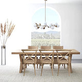 Biscottini Chaise Salle a Manger Bois 89x43x50 cm | Chaise bistrot Bois Made in Italy | Chaise Bois Finition Vintage | Chaise en rotin