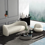 TOMYEUS Fauteuils Poire Canapé de Luxe Lumineux Salle de séjour Moderne canapé incurvé Designer de vêtements de vêtements de vêtements d'agneau Velvet canapé Chaise Sac De Haricots