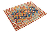 Nain Trading Kilim Tapis afghan oriental 195 x 144 cm Rouge tissé à la main Afghanistan