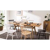 Nordic Story Table de salle à manger extensible 170 – 210 cm en bois massif chêne, idéale pour cuisine, salon, meubles de style scandinave nordique Couleur chêne naturel