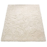 Paco Home Tapis Poils Hauts Moelleux Moderne Shaggy Style Flokati Confortable Uni Blanc, Dimension:160x230 cm