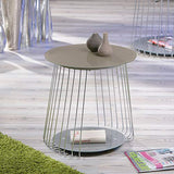 Interlink 50100160 Rivoli Table Basse Métal Cappuccino 50 x 50 x 50 cm