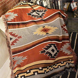 T&X Bohemian Ethnique Géométrique Indien Rétro Nordic Navajo Couverture Canapé Tapisserie, Kowart, 125X150cm
