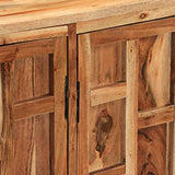 vidaXL Buffet Bois d'Acacia Massif Bahut Commode Vaisselier Meuble Rangement