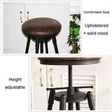 tabouret de bar avec dossier noir metal et bois industriel industrielle rétro Tabouret pivotant à hauteur réglable Tabouret de comptoir bar Tabouret rustique bois, Chaise de salle à manger scandinave