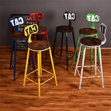 Tabourets De Bar Tabourets De Bar Cuisine - Tabouret De Bar Style Industriel RéTro avec Dossier Haut Et Tabourets De Bar-Vert