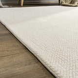 Paco Home Tapis Salon Chambre Adulte Poils Ras Boho Motif Scandinave Uni, Dimension:160x220 cm, Couleur:Beige