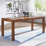 FineBuy Table à Manger Bois Massif Table de Cuisine Design Sheesham 120 x 60 cm | Table de Salle à Manger Style Maison de Campagne Table en Bois Meubles en Bois Naturel Salle à Manger Meubles