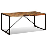 vidaXL Table Salle à Manger Bois de Récupération Massif 180 cm Table à Manger