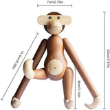 N / B Décoration de la Maison de Singe en Teck, Singe Suspendu en Bois, Statue d'animal Danois, Cadeau d'anniversaire Artisanal pour la Maison, Le Bureau, la décoration Murale