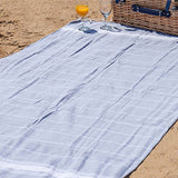 Nicola Spring Serviettes de Plage Turques - Coton - 170 x 90 cm - Gris - Lot de 2