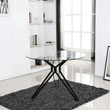 Table à Manger Ronde Design en Verre - Matera
