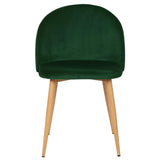 Nimara Chaise en velours au design scandinave, chaise de salle à manger et chaise de cuisine en tissu, chaise de salle à manger rose, gris, vert foncé, vert et bleu