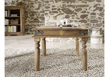 Table Basse carrée 60x60cm - Bois Massif de Palissandre huilé - Style Colonial/Ethnique - Leeds #26