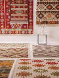 Benuta Pure Kelim Zohra tissée à la Main - Laine tissée à la Main - Rectangulaire & Style : Kilim, Traditionnel, Ethnique, Natural Living - Facile d'entretien pour Le Salon, la Chambre à Coucher |