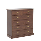 IDIMEX Commode de Chambre Paris avec 6 tiroirs en pin Massif lasuré Brun foncé