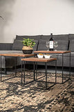 HSM Collection Table, Naturel/Noir, 50x50x50 / 45x45x45 / 40x40x40