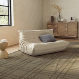 1inchome Togo Chauffeuse 2 Place, Lazy Floor Canapé en Velours Daim Doux Chaise Longue Accent Pouf Canapé pour Salon Chaise d'angle Chambre Salon Bureau (Gris)