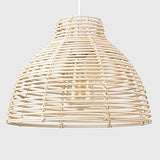 QTWW Abat-Jour Plafonnier Abat-Jour Plafonds Abat-Jour Gris Abat-Jour pour Lumières Panier d'escalier Osier Moderne Crème Osier Rotin Panier Style Plafonnier Suspension Abat-Jour