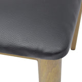 binzhoueushopping chaises pour Salon, DE Salle à Manger Noires, Cuir Artificiel,2 unités 50 x 52 x 78 cm