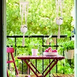 Porte- Plantes suspendues Macramé de Suspension de Plante pour Décoration de Jardin intérieur/ extérieur Décoration de la Maison