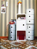 Kartell 4967/03 COMPONIBILE Table de chevet, blanc