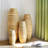 QingT Simple et Moderne, rotin, Vase en Bois, Salon, Hall,-80cm de Hauteur