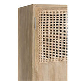 Armoire cannage en rotin tissé et bois de manguier