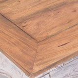 DESIGN DELIGHTS East 80" Table basse en acajou massif 80 x 80 x 35 cm