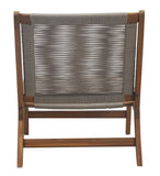 BEAU RIVAGE Avery Fauteuil Bas de Jardin, Bois, Naturel, 81 x 60 x 72 cm