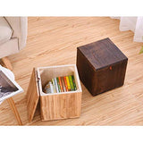 Tabouret en Bois Massif Adulte Petit Banc De Mode Canapé Famille Table Basse Bûches De Pin HENGXIAO (Color : Yellow)