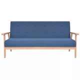 Luckyfu ce canapé 3 Places en Tissu Bleu.Ce canapé au Design élégant et Moderne également très Comodo. canapé de séjour.