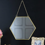 Sass & Belle Miroir Mural Hexagonal Doré