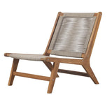 BEAU RIVAGE Avery Fauteuil Bas de Jardin, Bois, Naturel, 81 x 60 x 72 cm
