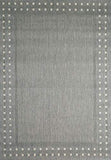 VIMODA Robuste Tisséà Plat Tapis in et Extérieur Approprié 100% Polypropylène - Gris, 80x150 cm