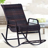 Fauteuils inclinables Fauteuil À Bascule Fauteuil En Rotin Naturel Fauteuil De Style Fauteuil À Bascule Old Man Back Fauteuil De Détente Extérieur Au Balcon Fauteuil À Bascule De Jardin Capacité De Ch