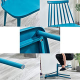Family History Rétro en Bois Massif Chaise Ménage Étude Lire Lire Chaise Restaurant Bar Dossier Chaise Loisirs Chaise 41 * 41 * 76.5CM,Blue
