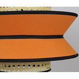 DSFHKUYB Pendant Light Creative Rotin Lustres Tissé Peut Être Installé dans La Chambre Salon Salle À Manger,Orange