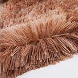 KHDJ Couverture Fausse Fourrure Douce Chaude pour Hiver Plaid Polaire Réversible Couvre-Lit à Poils Longs en Polyester pour Lit Canapé Sofa Entretien Facile,Marron,130 * 160cm