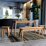 Krok Wood Table à Manger en hêtre Paris en Bois Massif (110 x 75 x 75 cm)
