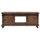 vidaXL Bois de Sapin Massif Table Basse Marron Table d'Appoint Table de Salon