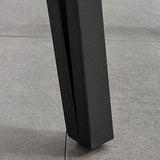 Table à manger design industriel grand plateau dim. 120L x 60l x 75H cm pieds métal noir en épingles MDF aspect chêne clair
