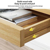 HczioN Bureau en Bois avec 2 tiroirs, Poste de Travail pour Bureau à Domicile, Bureau d'ordinateur Simple, Table de Travail PC, Table de Travail Robuste pour Chambre à Coucher et Bureau (80 x 50 x