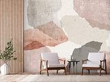 murando Papier peint intissé Abstrait 350x256 cm Décoration Murale XXL Poster Tableaux Muraux Tapisserie Photo Trompe l'oeil Béton rose a-A-0843-a-a