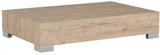 Mobili Fiver, iCube 90 Table de Salon, Mélaminé, chêne naturel, 90 x 60 x 18 cm