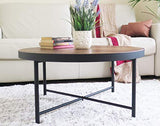 Aspect Arcadia Table Basse Ronde en Bois MDF, Vintage 1, 80 x 80 x 40 cm