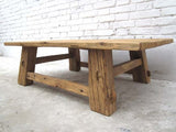 Luxury-Park Style Classique Chinois kolonialzeit Table en pin Massif Sombre