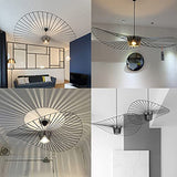 Suspension RéTro Vertigo Salon Lustre, Fibre De Verre + PolyuréThane De Chapeau Design Moderne Salon Cuisine Salle De Bain ÉClairage DéCoratif, E27 (diamètre 80cm)